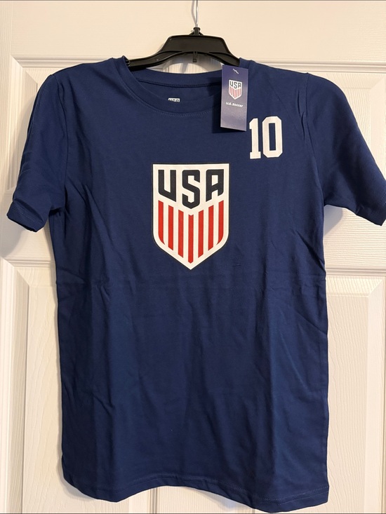 US Soccer Other - USA Crest Short Sleeve Tee for Kids - Navy L 12/14